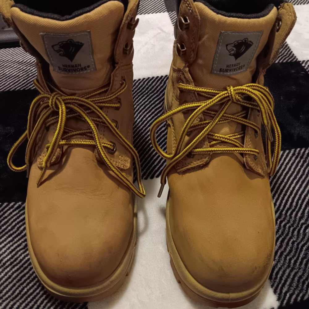 Herman Survivors Tan Combat Boots for Women